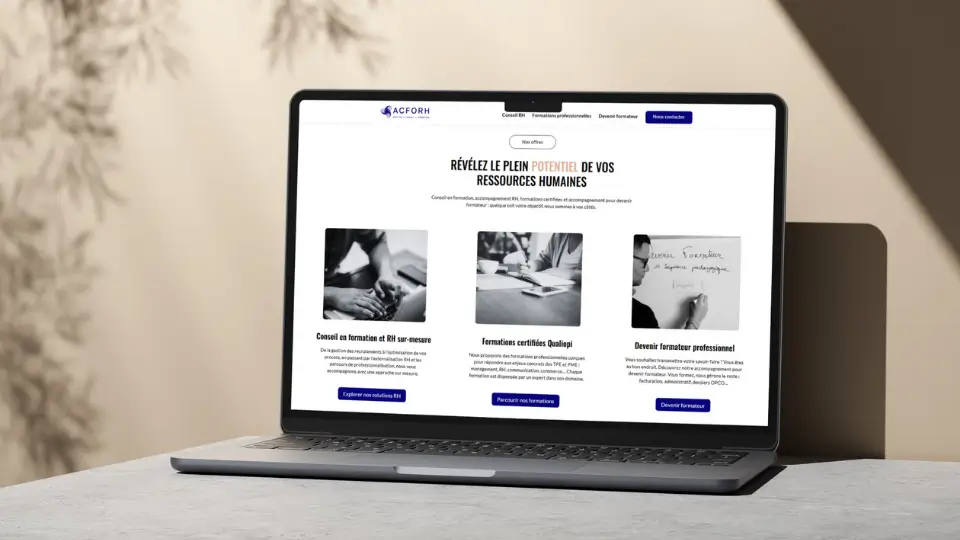 Site web ACFORH, consultant RH et formations